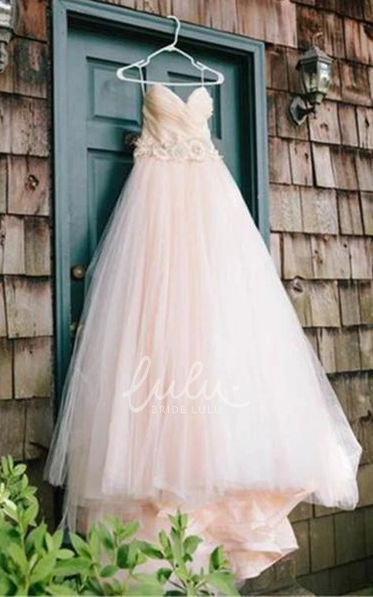 Tulle Sweetheart Ball Gown Wedding Dress