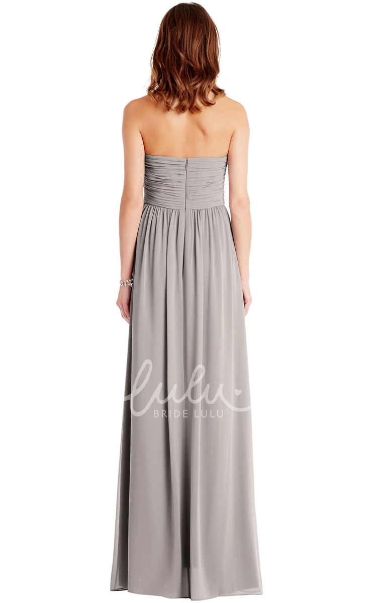 Ruched Sweetheart Sleeveless Chiffon Multi-Color Convertible Bridesmaid Dress