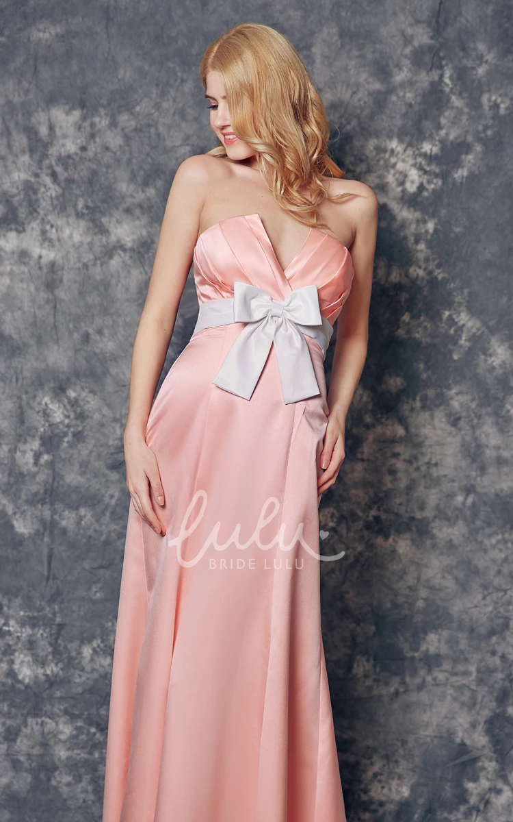 Sexy Ruched A-line Satin Prom Dress with Open Back