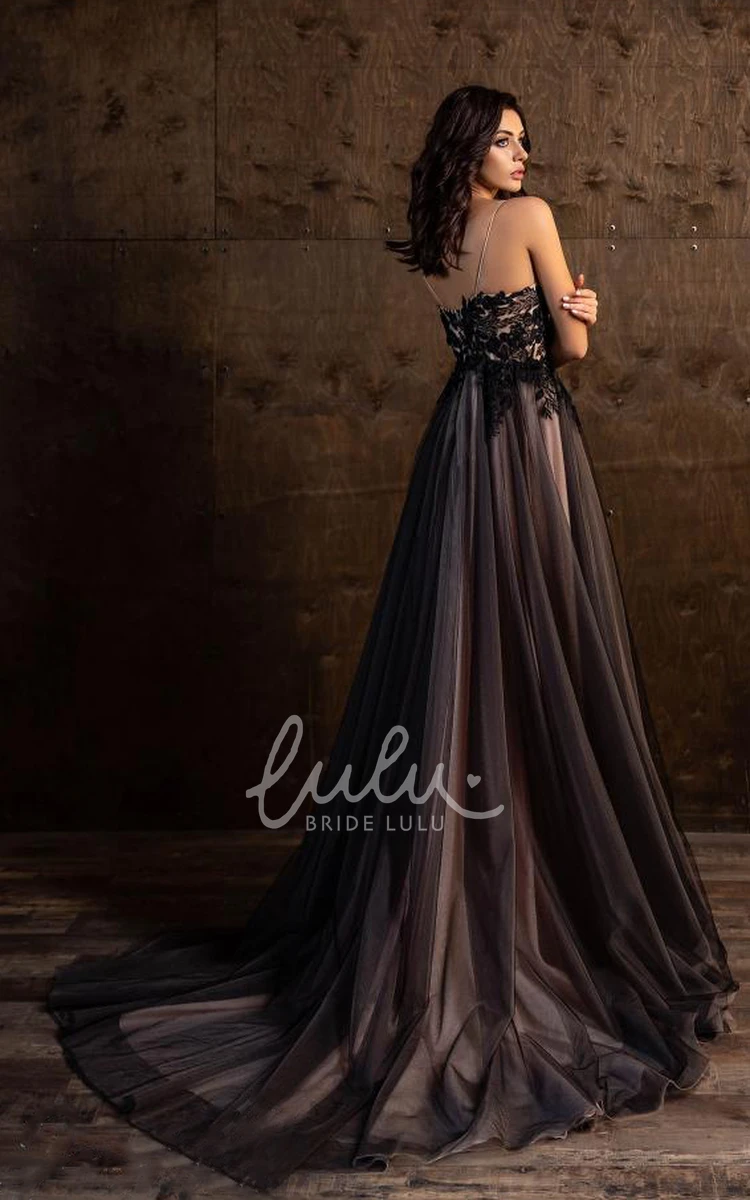 Sleeveless Tulle A-Line Evening Dress Ethereal & Unique
