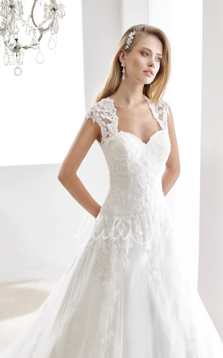 Sweetheart Mermaid Lace Wedding Gown with Bow Shoulder Detail and Open Back