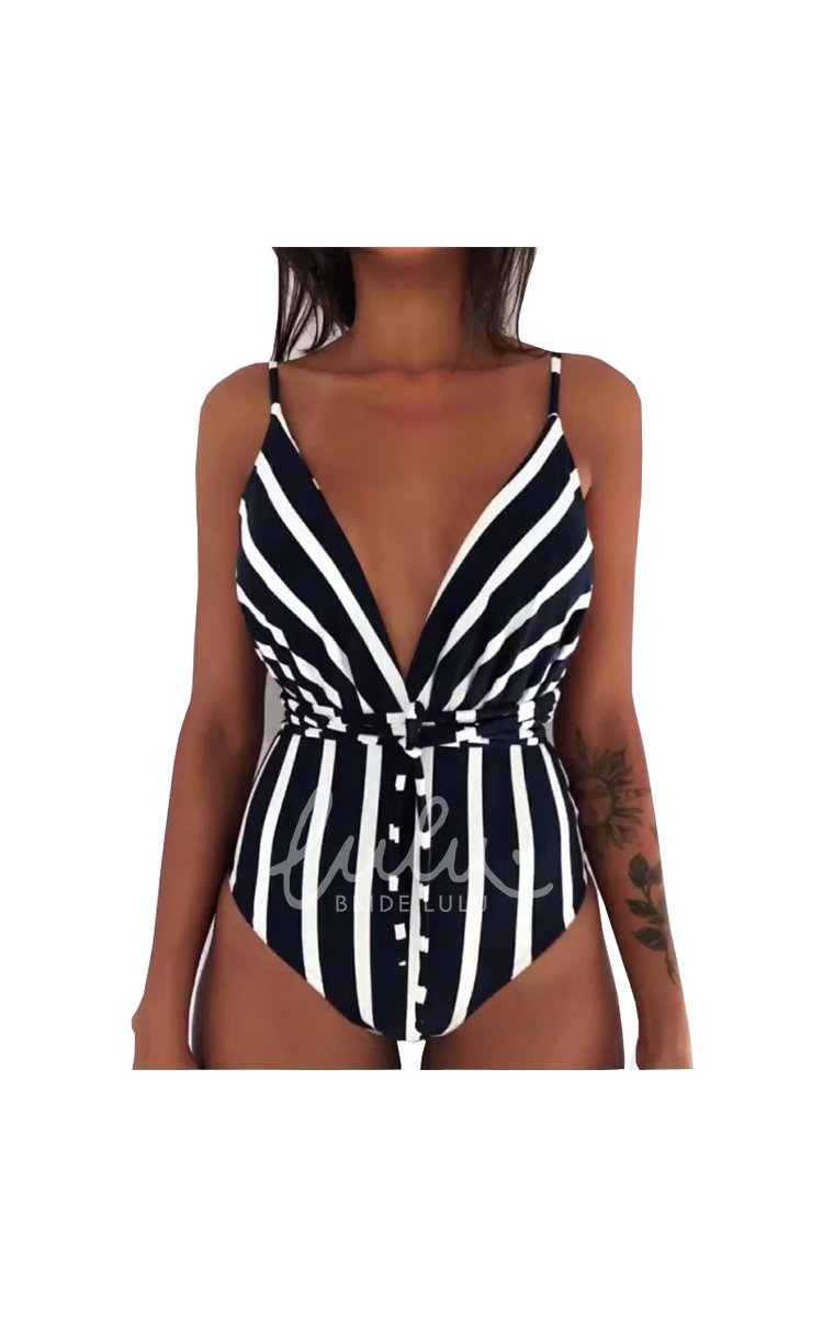 Sexy Plain/Floral/Leopard One-piece Swimsuit