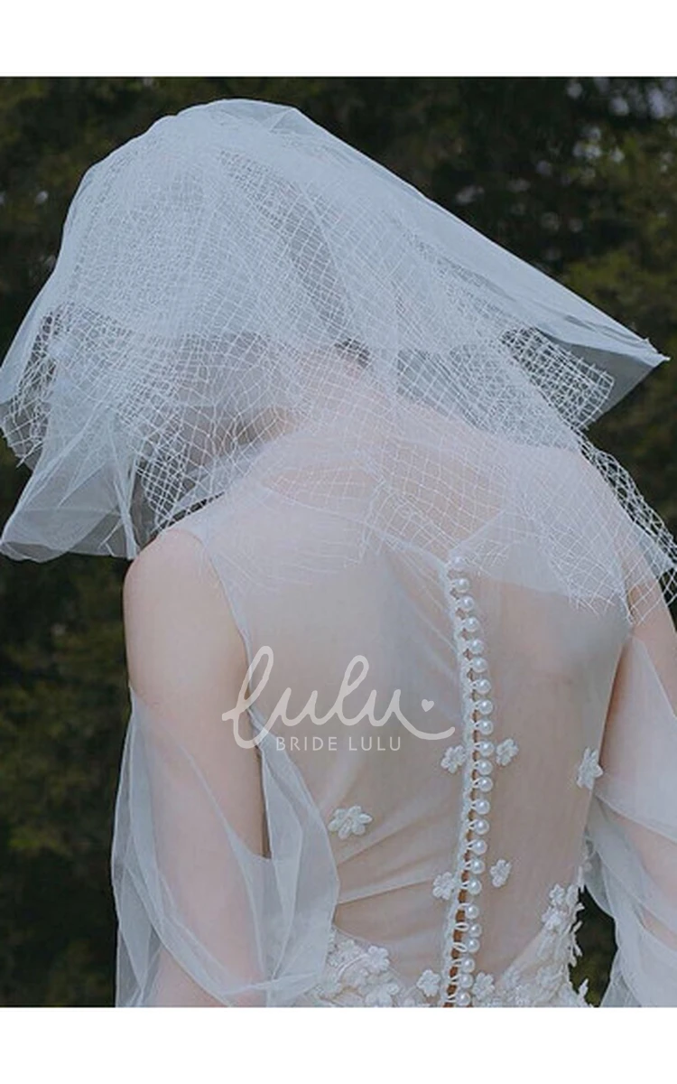 Multi-layer Mesh Short Bridal Veil for Photography Beautiful Wedding Dress Addition