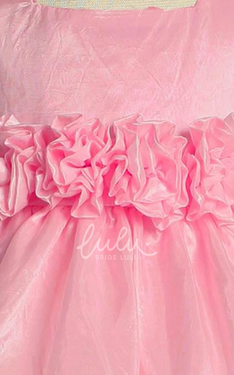 Tiered Taffeta Flower Girl Dress Classic Design