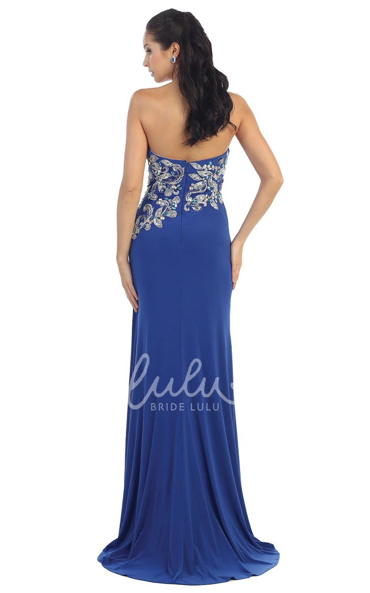 Sweetheart Chiffon Formal Dress with Beading and Draping Sheath Sleeveless Zipper