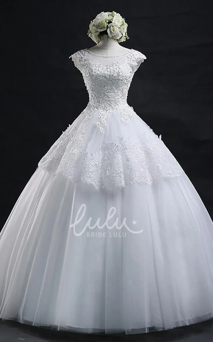 Jewel Lace Ball Gown Corset Back Wedding Dress Elegant 2024 Bridal Gown