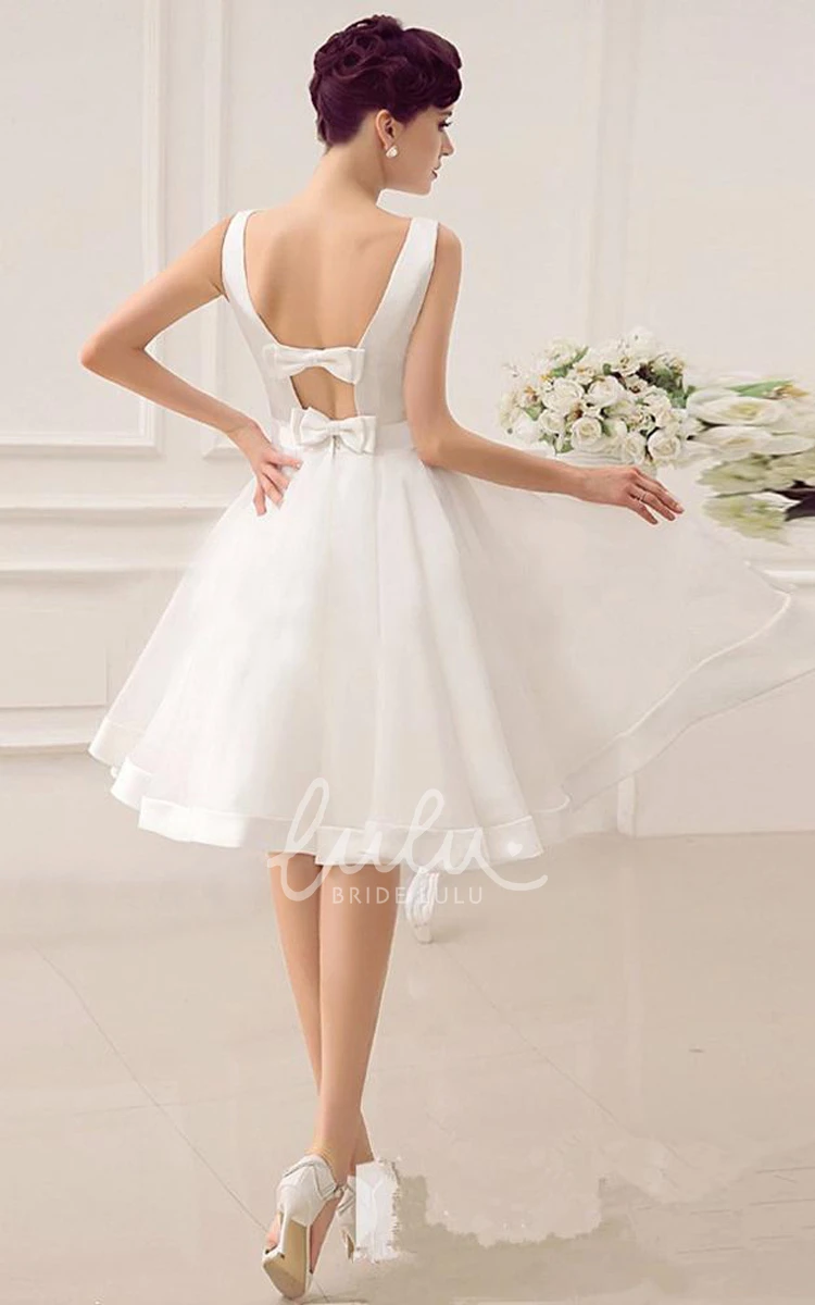 Organza Sweetheart A-Line Wedding Dress with Backless Design
