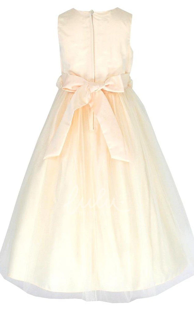 Sleeveless V-neck A-line Pleated Dress With Bow