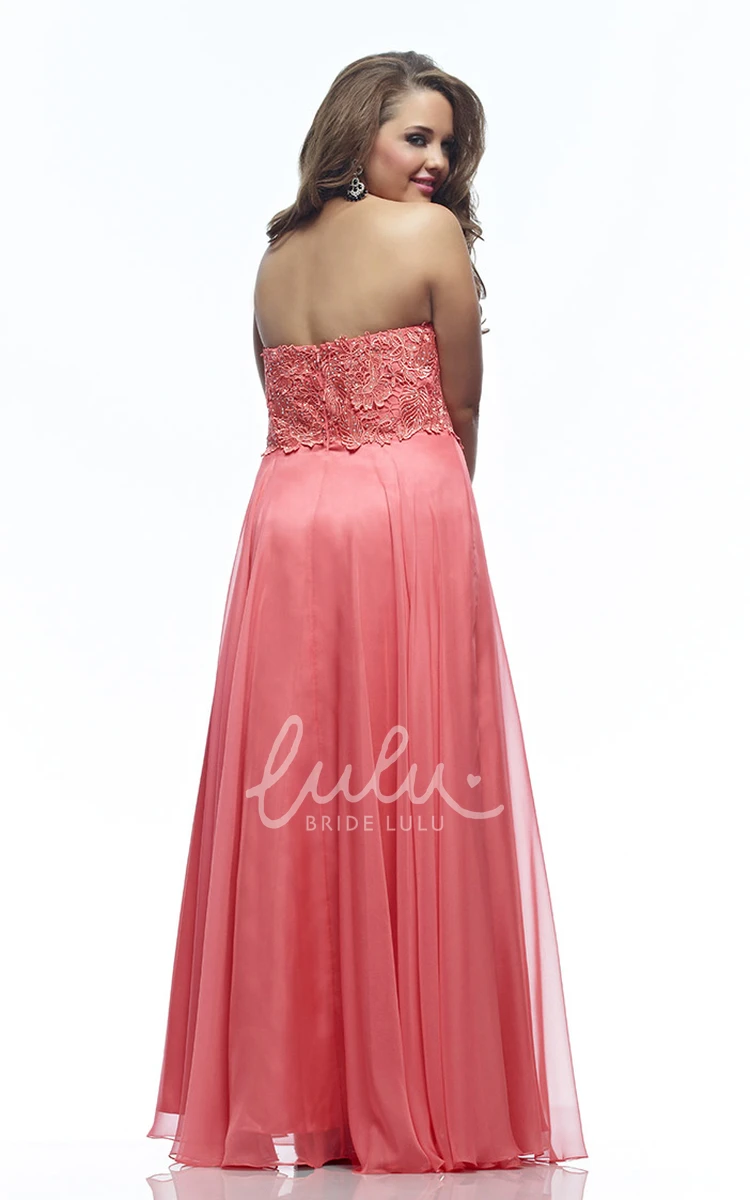 Sweetheart A-line Jersey Formal Dress with Appliques and Backless Design