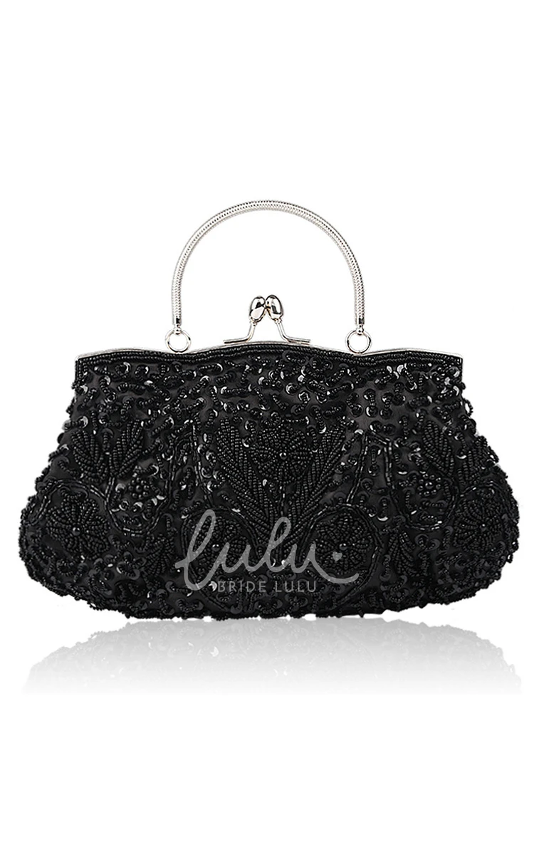 Appliqued Beaded Handbag