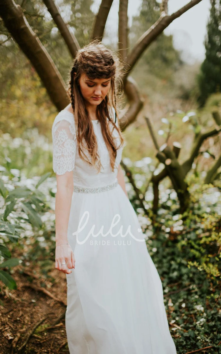 Organic Beach Wedding Dress with Luna Design