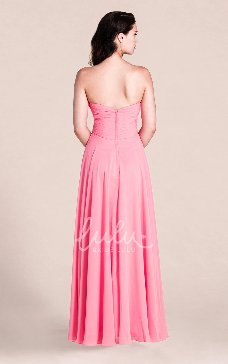 Long Sweetheart A-line Bridesmaid Dress Elegant & Unique