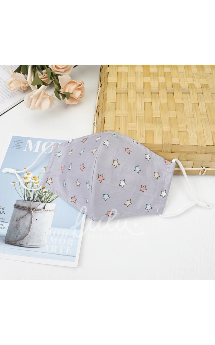 Non-medicial Floral Printed Cotton Reusable Face Mask In Multiple Colors