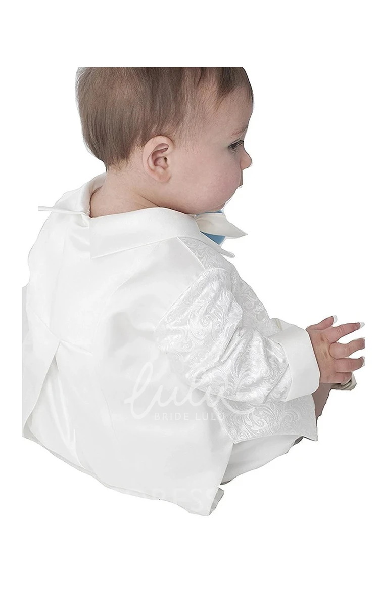 Buttoned Lace Christening Dress Romantic Baby Baptism Gown