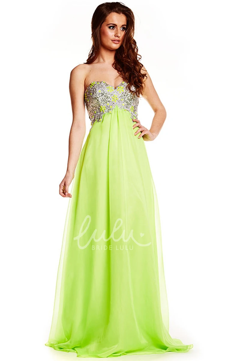 Empire Beaded Tulle Sleeveless Prom Dress with Sweetheart Neckline Prom Dress 2025 Women Elegant