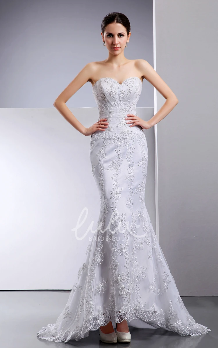 Mermaid Lace Wedding Gown with Sequins Exquisite Wedding Dress Women