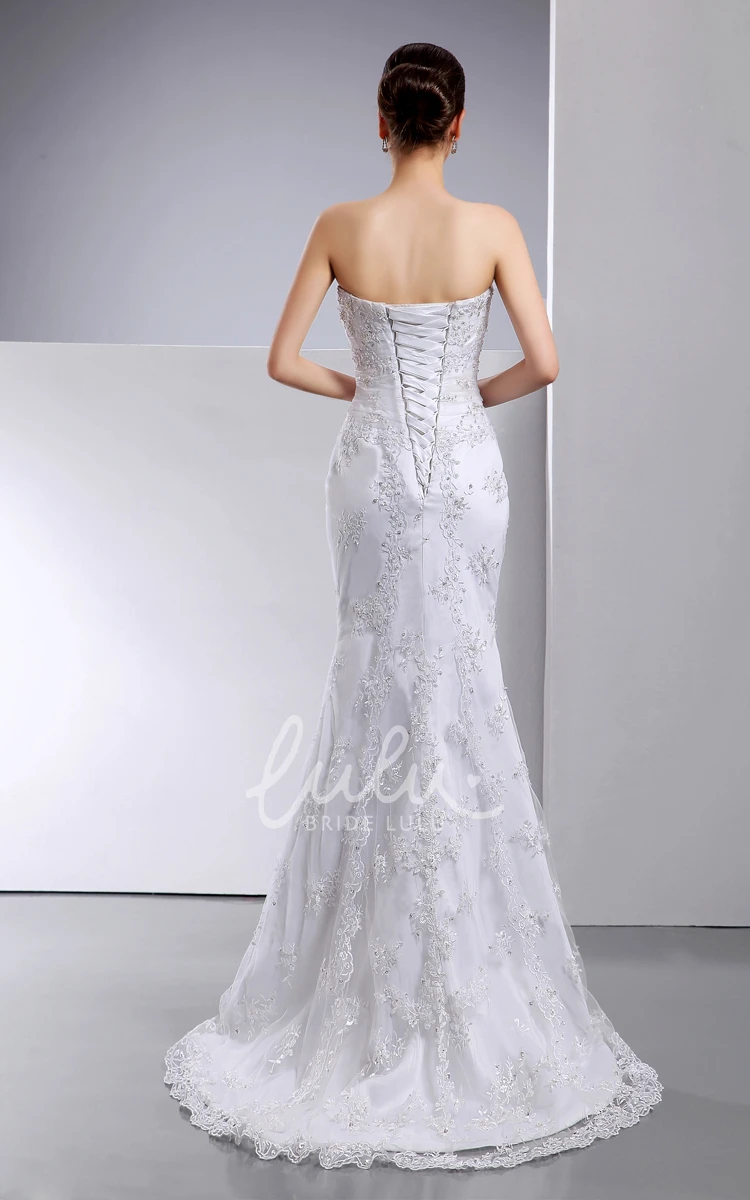 Mermaid Lace Wedding Gown with Sequins Exquisite Wedding Dress Women