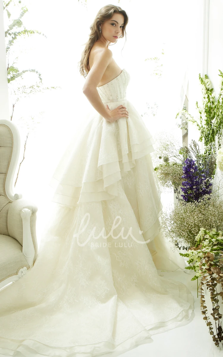 Sweetheart Beaded Tulle A-Line Wedding Dress with Sleeveless Design