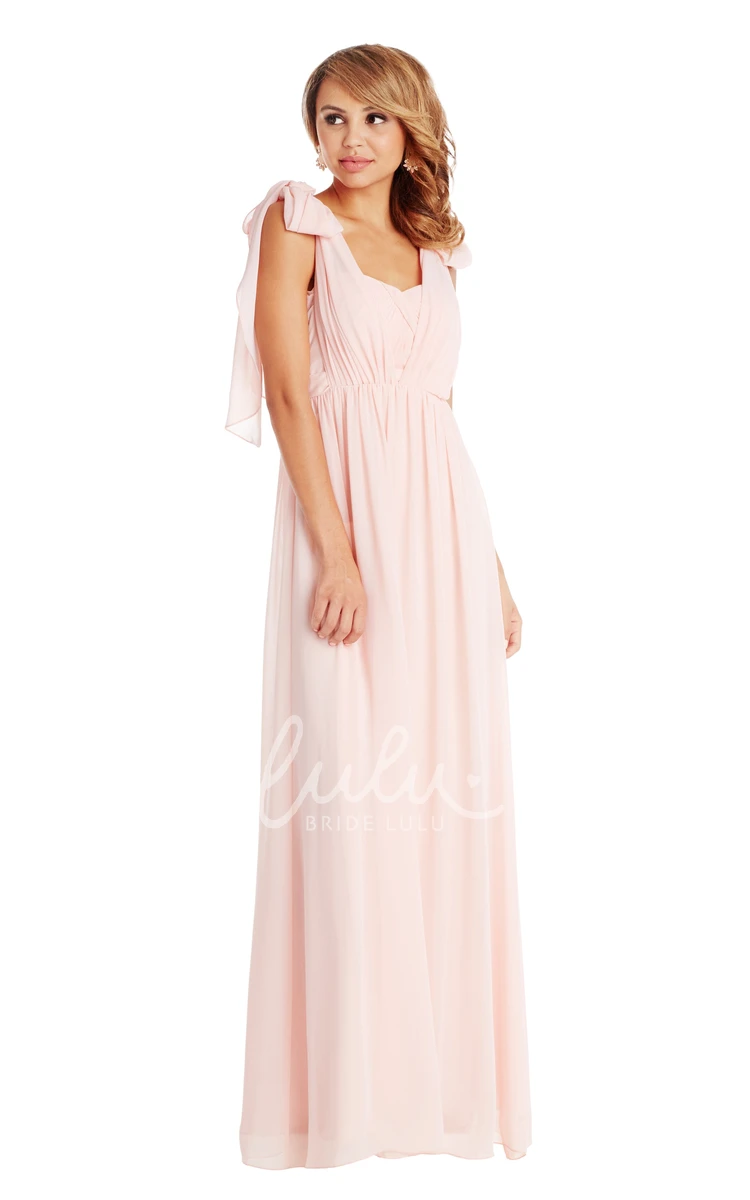 Sleeveless Sweetheart Ruched Chiffon Multi-Color Bridesmaid Dress with Pleats and Convertible Style