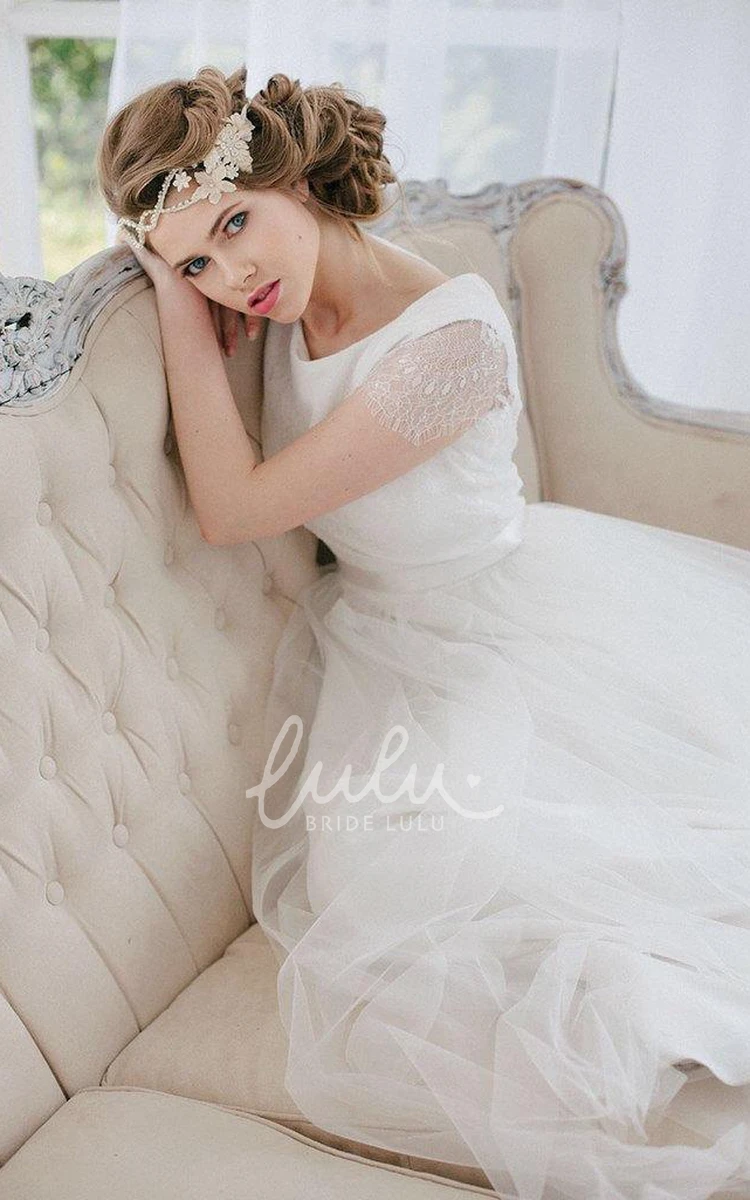 Princess Wedding Dress Smile of the Bride A-Line Chiffon and Lace Empire