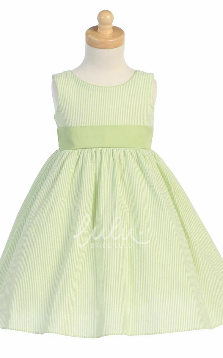 Sleeveless Tiered Flower Girl Dress Tea-Length Unique