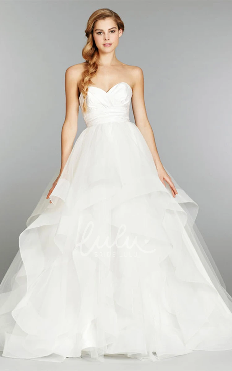 Tulle Ball Gown with Sweetheart Neckline and Ruched Waist