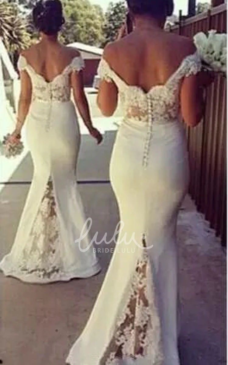 Modern Sweetheart Mermaid Wedding Dress Women Sexy Open Back Button