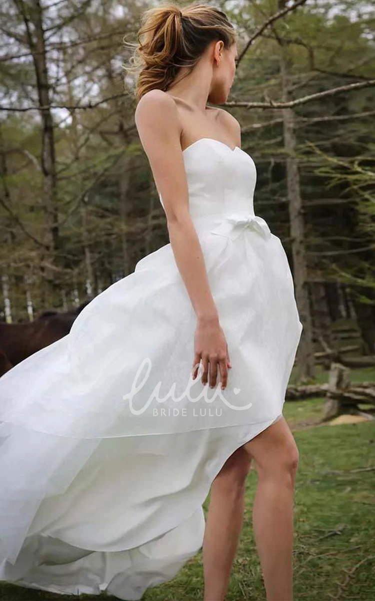 Chiffon A-Line Wedding Dress with Sweetheart Neckline