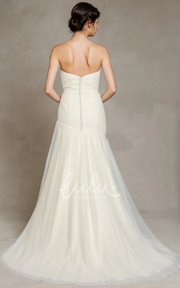 Sweetheart Tulle Floor-Length Wedding Dress Classic Bridal Gown