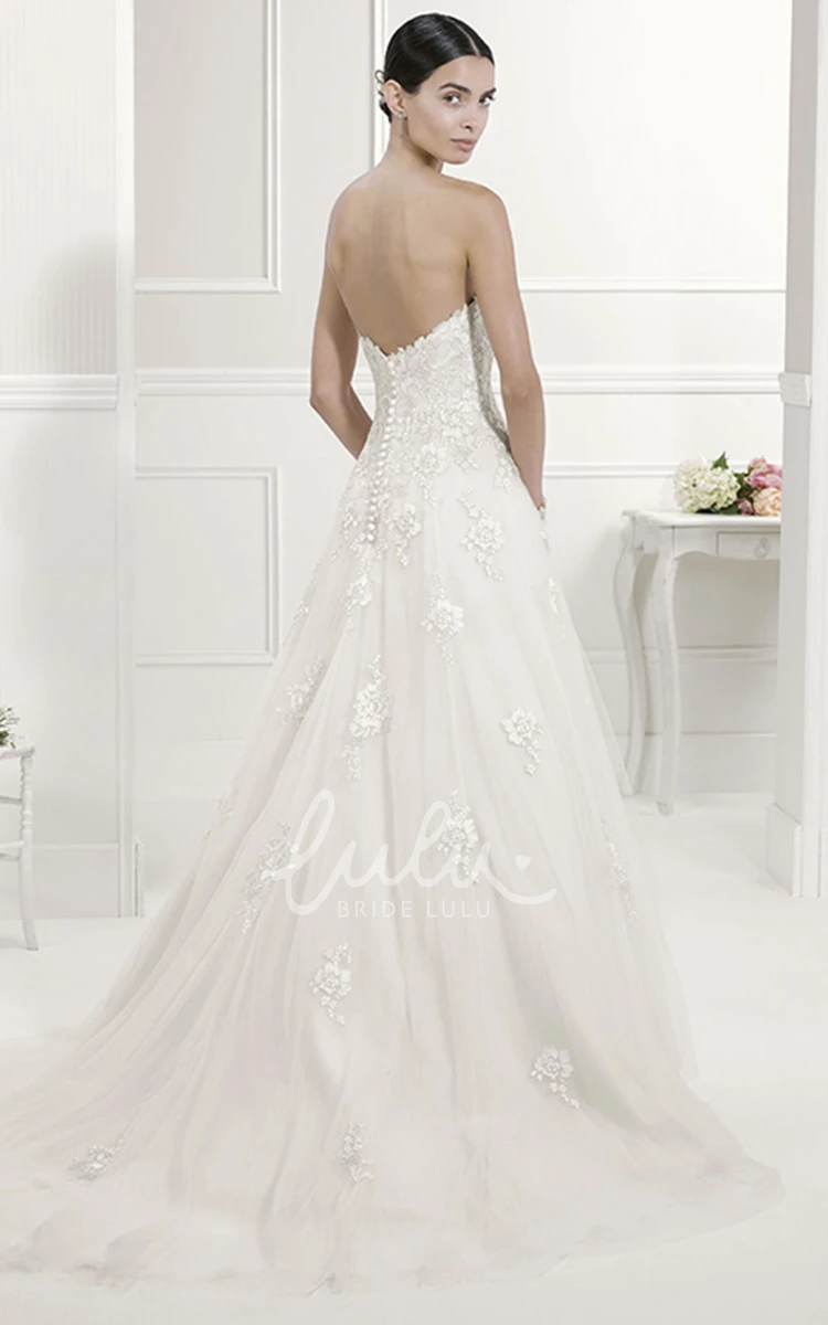 Lace Sweetheart A-Line Bridal Gown Wedding Dress