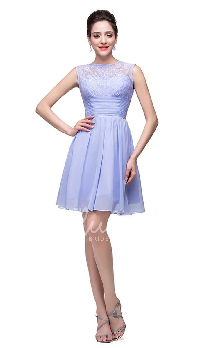 Sleeveless Lace Short Homecoming Dress Unique Dress for Women