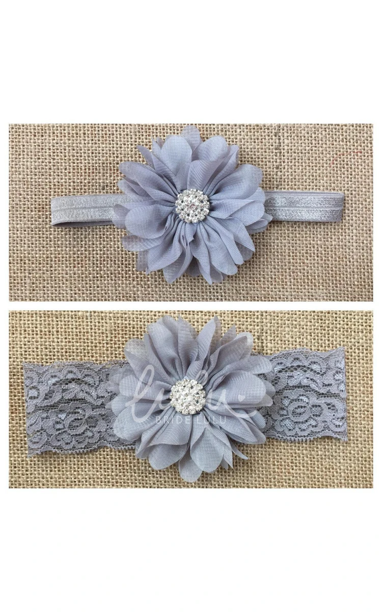 Gray Chiffon Ballerina Rhinestone Flower Lace Strap Tulle Tutu Dress