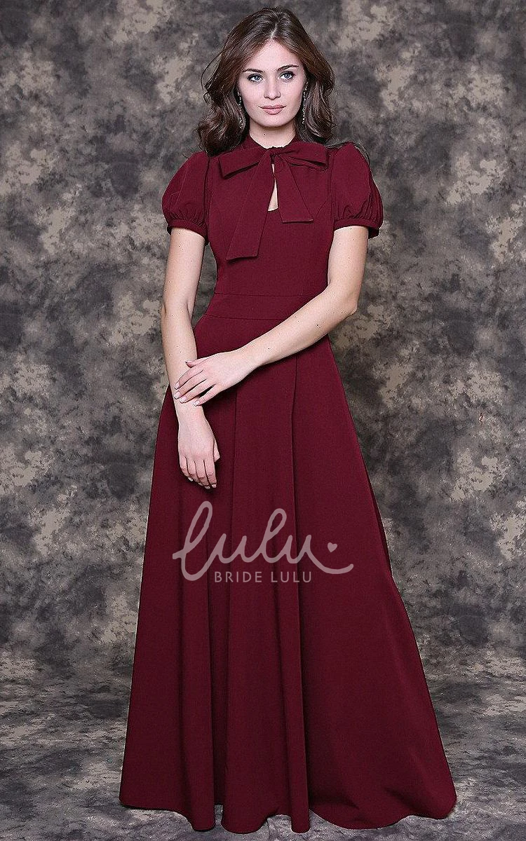 Burgundy Floor-length Dress Elegant and Timeless