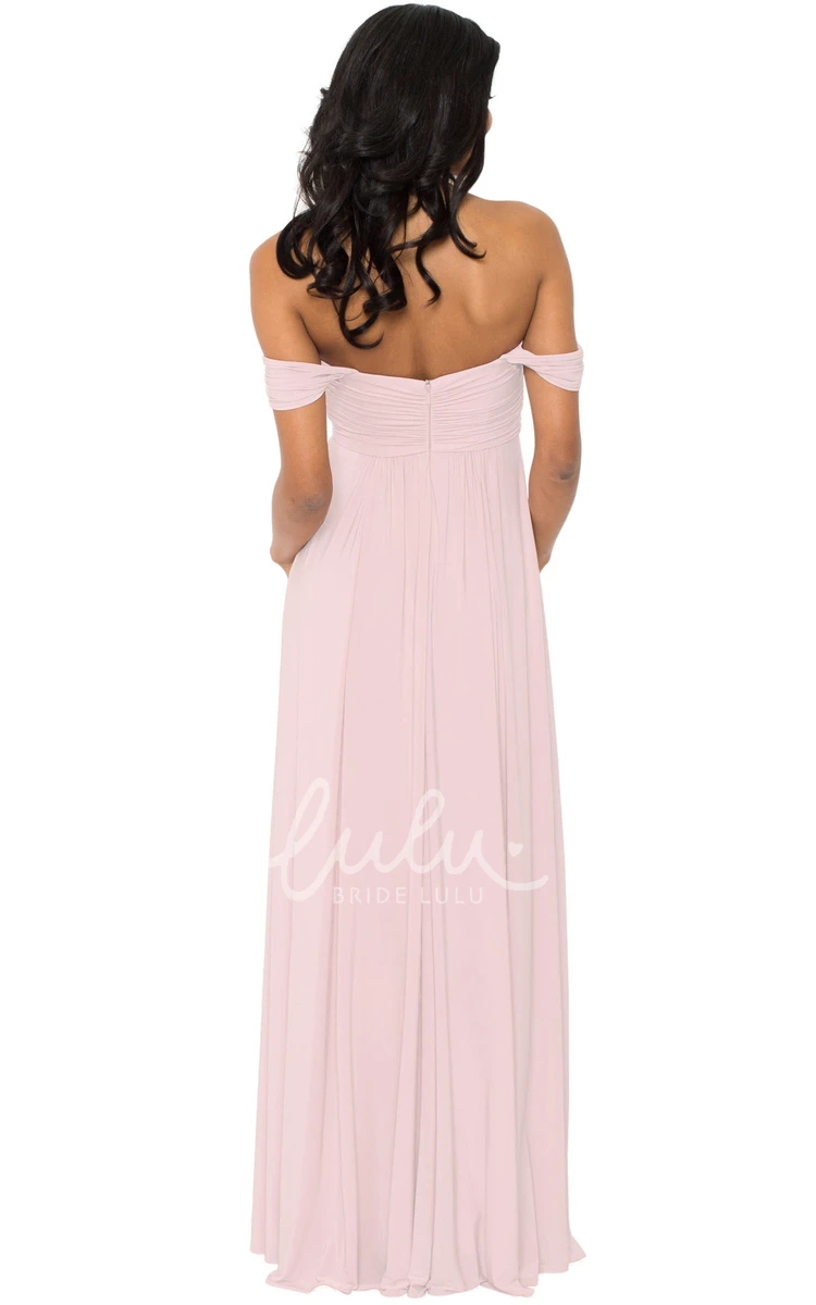 Cap Sleeve V-Neck Ruched Chiffon Convertible Bridesmaid Dress in Muti-Color