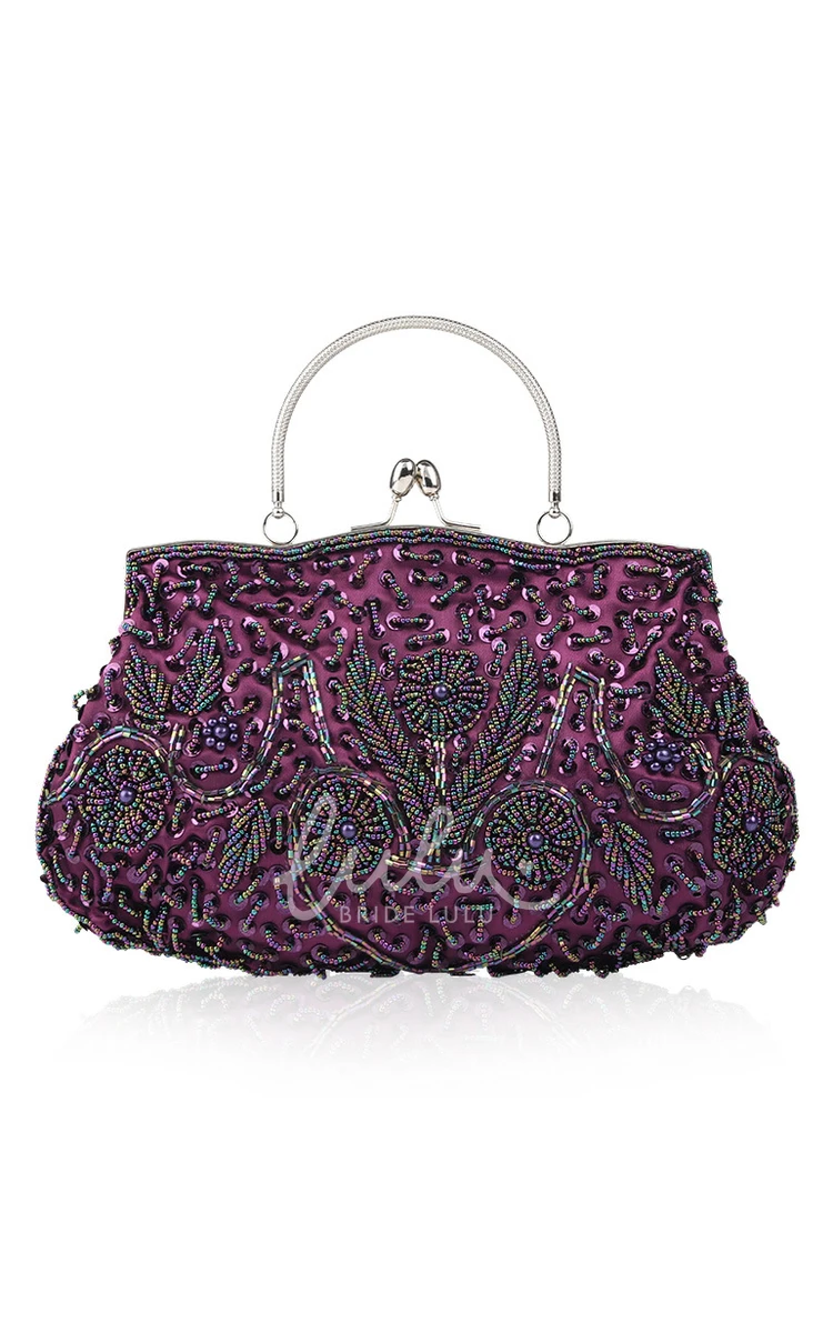 Appliqued Beaded Handbag