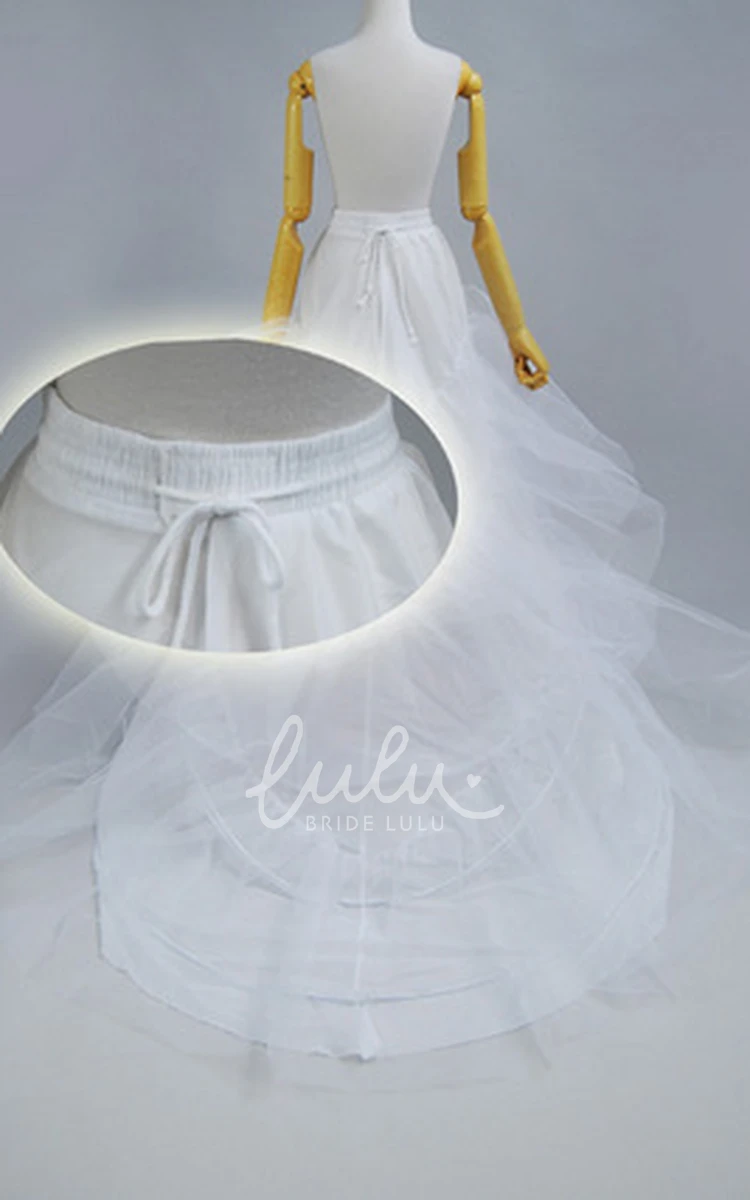 Trailing Hard Mesh Petticoat for Wedding Dresses