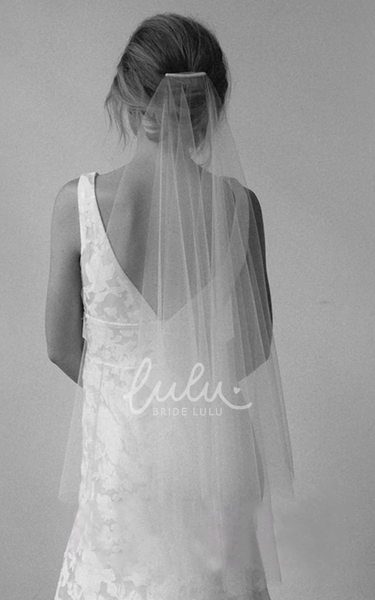Soft Fingertip Bridal Veil Simple and Classy Wedding Dress Accessory