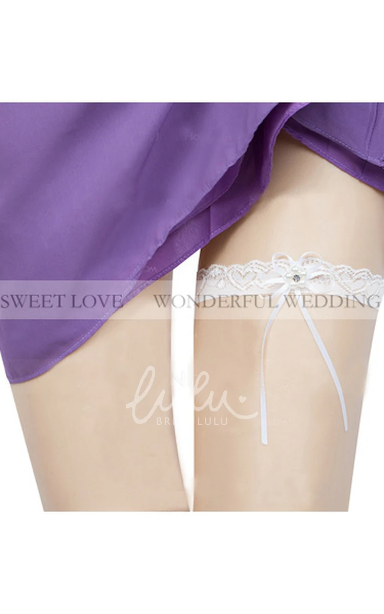 Fairy White Lace Bridal Garter Elastic & Fresh Enchanting