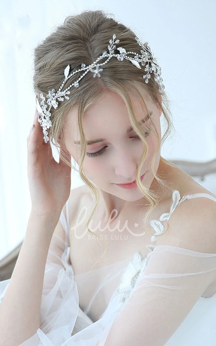 Korean Style Handmade Silver Floral Headbands