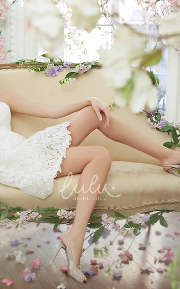 Sweetheart Neckline Lace Mini Dress Enchanting & Classy